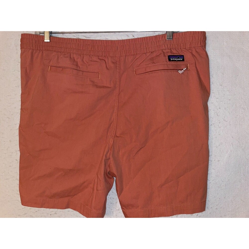 Patagonia Nomader Volley Shorts 7” Sienna Clay Mens Drawstring Zip Pocket NWT